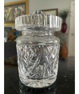 WATERFORD CRYSTAL  SMALL JAM OR SUGAR CADDY W CRYSTAL TOP - $89.50 CAD