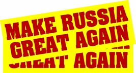 Make Russia Great Again Bumper Sticker or Magnet Pair Trump 2025 Elon Mu... - $12.86+