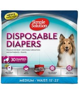 Simple Solution Disposable Dog Diapers, Female Dog Diapers, Puppy Potty - $29.47 CAD