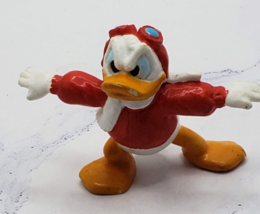 Vintage Donald Duck Pilot Bomber Jacket PVC Figure Disney Applause Cake Topper - £3.08 GBP