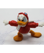 Vintage Donald Duck Pilot Bomber Jacket PVC Figure Disney Applause Cake ... - £3.09 GBP