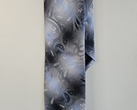 Cravatta collo motivo floreale grigio/bianco Van Heusen, 100% seta - $12.26
