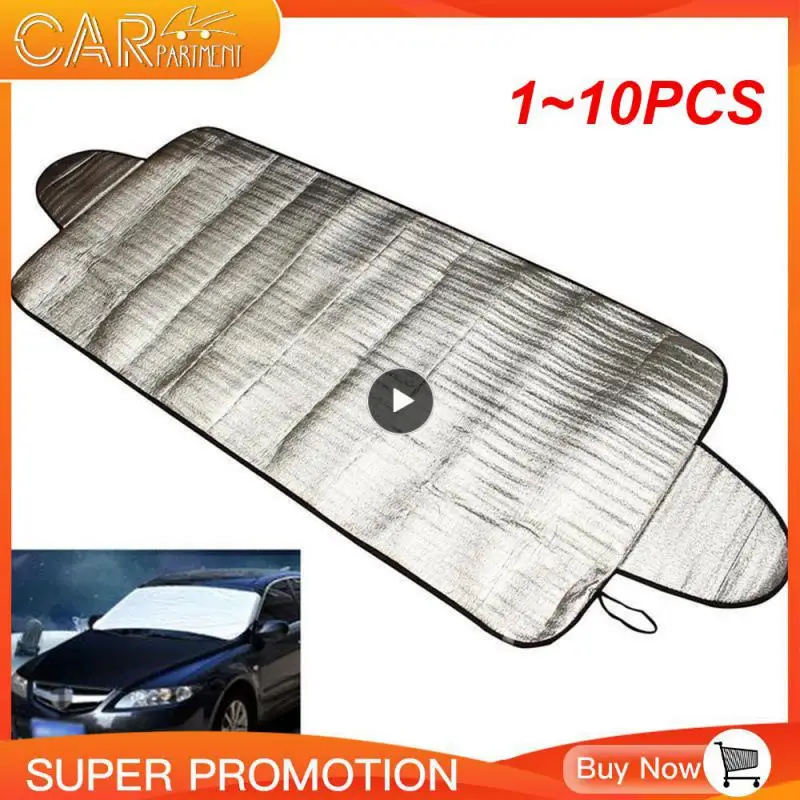 Indow windshield sun shade portable durable car snow cover aluminum foil and sponge car thumb200