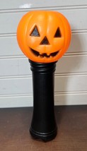 Vintage Halloween Blow Mold blinks Flashlight Jack o Lantern Pumpkin *needs bulb - £8.01 GBP