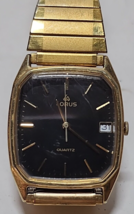 Lorus Mens Gold Toned Quartz Date Wrist Watch Hong Kong Y106-5010 - £19.73 GBP