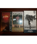 Lot of 3 War VHS Tape Movies Apocalypse Now The Green Berets The Longest... - $351.44 MXN