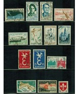 FRANCE Sc# 878 // 936 (32 stamps) Early Lot Used &amp; MVLH (1958-1959) Postage - £5.76 GBP