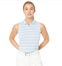 Nike Women&#39;s Dri-Fit Striped Sleeveless Polo - £35.39 GBP