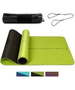 DAWAY Eco Friendly TPE Yoga Mat Y8 Wide Thick Workout Exercise Pilates B... - $438.11 MXN