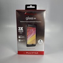 Zagg Invisible Sheild Glass+ Screen Protector for iPhone 8/7/6/6s SEALED - £14.61 GBP
