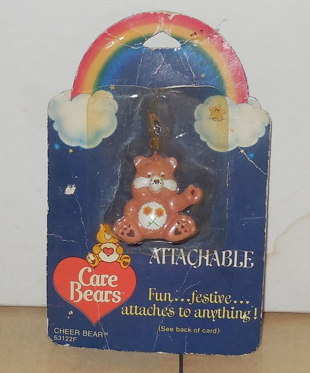 Primary image for 1984 American Greetings CARE BEARS Friendship Bear Attachable Vintage 80's NRFP