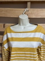 Talbots Boat Neck Striped Shirt Blouse Top Woman&#39;s Size Large KG - £19.78 GBP