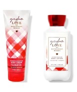 Bath &amp; Body Works Gingham Love Body Cream and 24 Hour Body Lotion 8oz Se... - $41.03 CAD