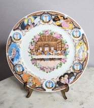 Vintage Last Supper Easter Life of Jesus WallPlate Porcelain 10 1/4” Lady Angela - $12.72