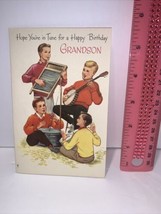 Vintage 1960’s Paramount Happy Birthday Grandson Greeting Card  - $4.94