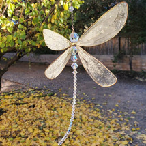 Dazzlefly Dragonfly SunCatcher with Crystals Rainbow Maker Pendant Hang ... - £15.66 GBP