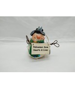 Policemen Saves Hearts And Lives Snowman Christmas Holiday Ornament 2.5&quot; - $11.87