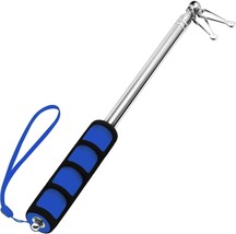Anley 5 Ft Blue Telescopic Handheld Flagpoles - Extendable Collapsable Flag Pole - £6.97 GBP