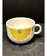 Maxam Coffee Soup Mug Cup Floral Blue Yellow Flower Made in Italy Replac... - $216.62 MXN