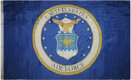 US Air Force Veteran With Usaf Seal Flag 3x5 Outdoor Garden Flags Indoor Banners - £15.72 GBP