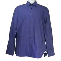 john varvatos usa slim fit purple plaid button up dress shirt Size 15 1/... - £19.73 GBP