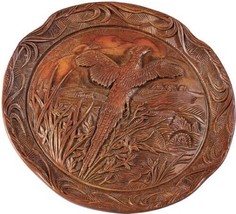 Plaque MOUNTAIN Lodge Flying Pheasant Birds Resin Hand-Painted Relief Ca... - £111.37 GBP