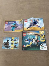 Lot of 4 Lego Creator Instruction Manuals Only 31008 31015 31062 31094 - $8.00