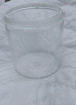 Antique Clear Glass Tobacco Jar  Factory  #256 5th District N.C. Humidor... - $37.39