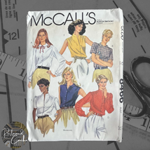 McCall&#39;s 8466 Misses&#39; Blouse Pattern Size 12 Bust 34 Vintage 1980s Uncut Womens - £9.49 GBP