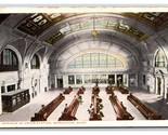Union Station Interior Worcester Massachusetts MA 1915 WB Postcard V15 - $6.88