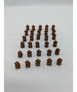 Lot Of (30) Brown Plastic Rat 1/2&quot; Miniature Figure Toys - $17.82