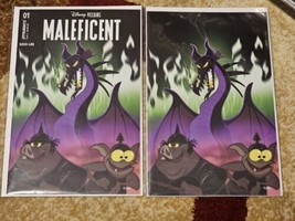Disney Villains : Maleficent #1 Exclusive Ropp Variant Trade &amp; Virgin Set NM- - £22.94 GBP
