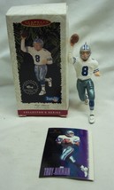 Hallmark Dallas Cowboys Troy Aikman #8 Nfl Holiday Christmas Tree Ornament 1996 - $19.80