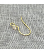 5prs of 925 Sterling Silver Earring Hooks w/ CZ Gold Plated or Rhodium Plated - $1,119.49 MXN