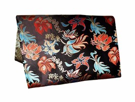 Custom-Made in USA, Art Silk Throw or Bed Scarf, Black (6112) - £26.47 GBP