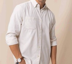 Southern Tide Lightweight Bedford Cord Sportshirt Oatmeal - $62.00