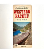 1962 Vista Dome California Zephyr Western Pacific Railroad Time Table Sc... - $19.99