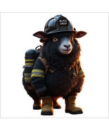Firefighter Decal Sticker Firefighter Black Sheep Gear AI Generated Decal - $3.95+