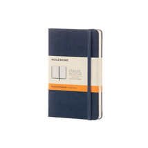 Moleskine Classic Ruled Pocket Notebook, Hard Cover, Sapphire Blue, 3.5 x 5.5 in - £14.99 GBP