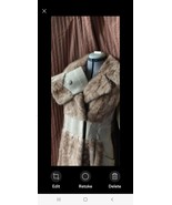 VINTAGE CUSTOM  MINK COAT w/ SOFT LAMBSKIN ACCENTS, SZ S - £371.98 GBP