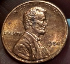 1984 Lincoln Cent No Mint Mark - £3.98 GBP