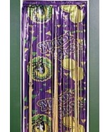 3ft Wide x 8ft Tall Foil Mardi Gras Printed Door Curtain Foil Party Decor - $14.81 CAD