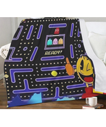 Pac Man Blue Maze Blanket | Velvet Fabric | 78 x 59 | Free Ship - €34,45 EUR
