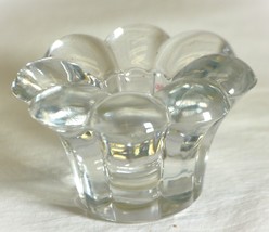 Bubble Rim Taper Votive Candle Holder Clear Glass KIG Indonesia MCM b - £7.81 GBP