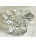 Bubble Rim Taper Votive Candle Holder Clear Glass KIG Indonesia MCM b - £7.76 GBP