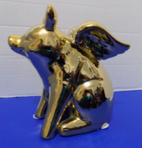 NEW Ceramic Flying Pig Hog Figurine Statue Sculpture Country Farm Decor - £20.89 GBP