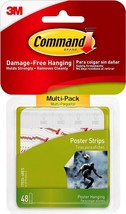 Command Poster Strips, Damage Free Hanging Poster Hangers, No Tools Wall... - £7.05 GBP