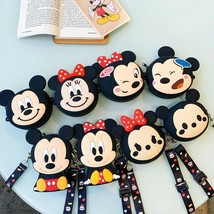 2021 New Disney Mickey Minnie Mouse Silicone Children Coin Purse Cute Bag  - $12.49