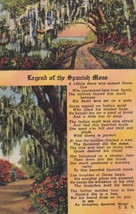 The Legend of Spanish Moss Florida FL Postcard D19 - $2.99