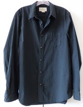 Denim &amp; Supply Ralph Lauren Shirt Men&#39;s Large Blue Polka Dots Long Sleeve Pocket - £22.12 GBP